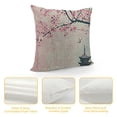 thumbnail image 4 of YINGXI Japanese Cherry Fuji Mountain Throw Pillow Covers Ocean Tree Linen Pillow Case Home Decorative Pillow Cushion Cover Office Couch Sofa Chair Pillows 20x20in, 4 of 5