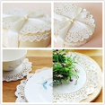 thumbnail image 3 of Round Paper Doily, 300 Pieces White Lace Paper Doily Cake Wrapping Paper Mats for Party or Wedding Table Decoration, 6.5 Inch, 3 of 5