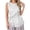 #0438-White, variant on Uootdi Women's Tops Round Neck Sleeveless Tie Waist Tops Daily Casual Wear Lightweight Relaxed Cutting Comfortable Blouses Gift