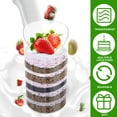 thumbnail image 4 of PENGXIANG 50Pcs Dessert Cups with Spoons 80ML/2.7oz Slanted  Appetizer Cup Mini Clear Parfait Cups Reusable Plastic Mousse Cup Stackable Puddings Serving Cup for Home Party Dessert, 4 of 9