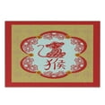 thumbnail image 3 of Asian Cutting Board, Traditional Symbols with Folk Art Ornamental Monkey in Ethnic Frame Print, Decorative Tempered Glass Cutting and Serving Board, in 3 Sizes, by Ambesonne, 3 of 5
