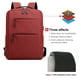 thumbnail image 4 of Mochila para computadora portátil, mochilas de viaje para computadoras portátiles con puerto de carga USB, mochila universitaria, bolsa para computadora, roja, 4 of 6