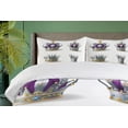 thumbnail image 4 of Ambesonne Crown Duvet Cover Set, Detailed Ornaments Along Gems, 2-Calking, Pale Slate Blue Purple, 4 of 7