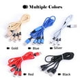 thumbnail image 4 of 3-in-1 Nylon Braided Universal USB Charging Cable Compatible with i-Product/Type-C/Micro USB Devices, Black, 4 of 8