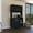 Black, variant on 95 Pantry Kit Cabinet, Four Legs, Double Door, Three Shelves - Black Featurette 4 Legs Cabinet With Door And Intertwined