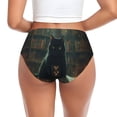 thumbnail image 3 of Womens Underwear Halloween Black Cat Mysterious Notebook Cuteness No Show Seamless Underwear for Women, Soft Stretch Women's Panties, Hipster Ladies Panties Bikini Underwear Briefs, 3 of 6
