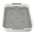 thumbnail image 6 of Small Pet Litter Box For Guinea Pigs Rabbits Hamsters Detachable Training Tray With Removable Grid Abs Plastic Easy Clean White Blue Green 27X18.5X4Cm 36.5X24.5X4.9Cm F, 6 of 10