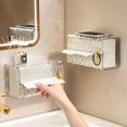 thumbnail image 4 of Wall-Mounted Glacier Tissue Holder: Transparent Green ABS+PET Storage Box for Kitchen, Bathroom & Living Room – Space-Saving, Multi-Functional Design with Easy Installation & Customizable Logo Option, 4 of 6