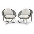 thumbnail image 4 of hometrends Oversized Woven Lounge Chair Set, 4 of 6