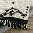 thumbnail image 3 of Hauteloom Glenorie Wool Living Room, Bedroom Area Rug - Bohemian, Transitional - Black, Cream - 8'10" x 12', 3 of 8