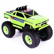 Maxx Action Motorized Green Monster Truck with Lights & Sounds
