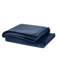 thumbnail image 2 of Cannon Solid Plush 100% Microfiber Polyester Plush Dark Blue King/California King Blanket, Solid Casual themed, Adult Bedding, OEKO-TEX Certified, 2 of 3