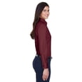thumbnail image 4 of Harriton Ladies' Easy Blend™ Long-Sleeve Twill&nbsp;Shirt with Stain-Release - M500W, 4 of 4