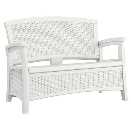 UPC 044365022864 product image for Suncast Elements Resin Outdoor Loveseat with Storage  White | upcitemdb.com