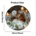 thumbnail image 5 of Soliyoahee Cute Little Elephant In The Bathtub Round Wall Clock Interesting Bathroom Decoration Silent No Ticking Sound Battery Powered for Living Room Bathroom Kitchen, 5 of 6