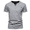 Gray, variant on Mens Henley Shirts Short Sleeve Button Cotton Summer T-Shirt with Pocket Tee Casual Pullover Baseball Basic Tops