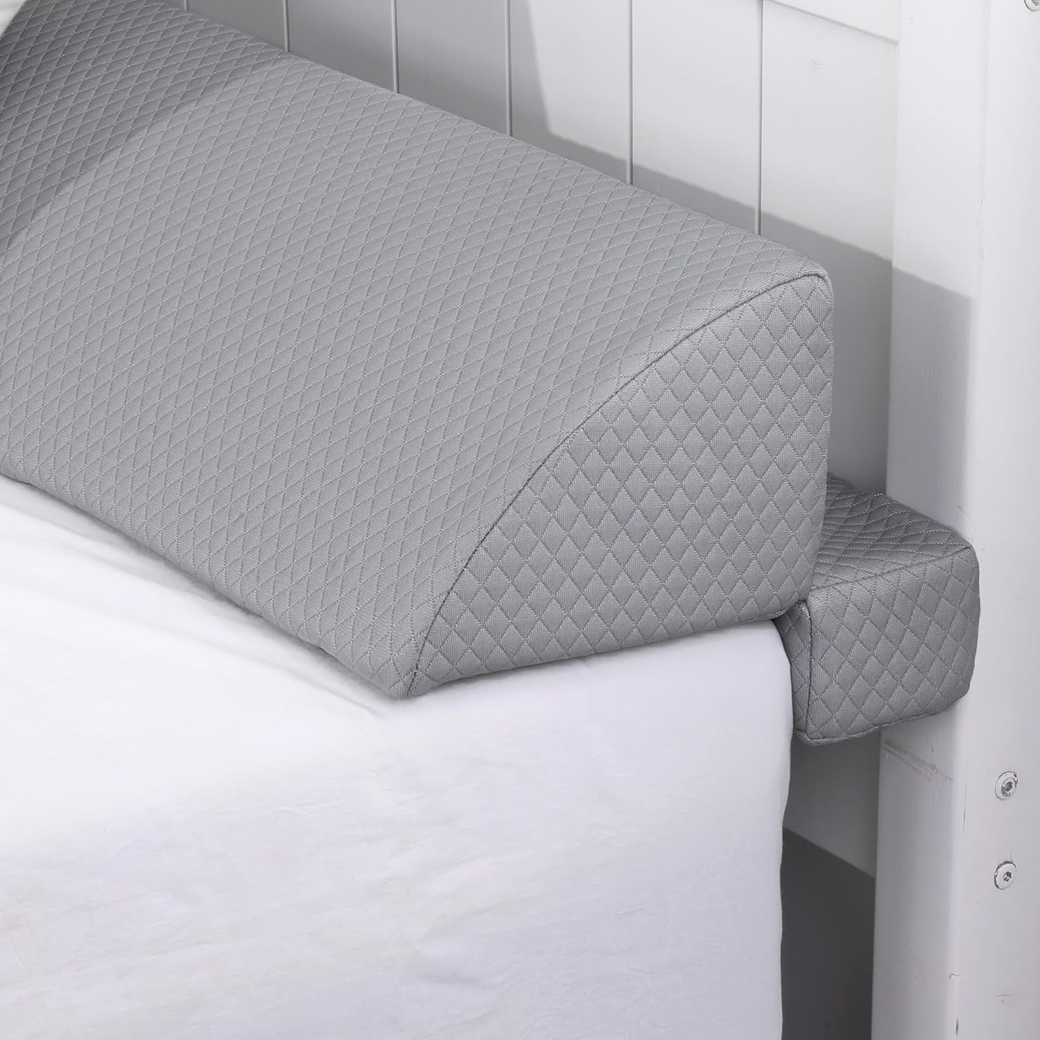Wedge Pillow Headboard for Bed Gap,Foldable Bed Wedge Gap Filler King Size,Matterss Gap Filler,Multi Functional Bed Crack Pillow, Large King 76"x10.6"x6" or Gap Between (0-10")