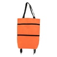 thumbnail image 4 of Bolsa de compras con ruedas, bolsa de supermercado, bolsa con carrito, remolcador de supermercado, naranja, 4 of 9