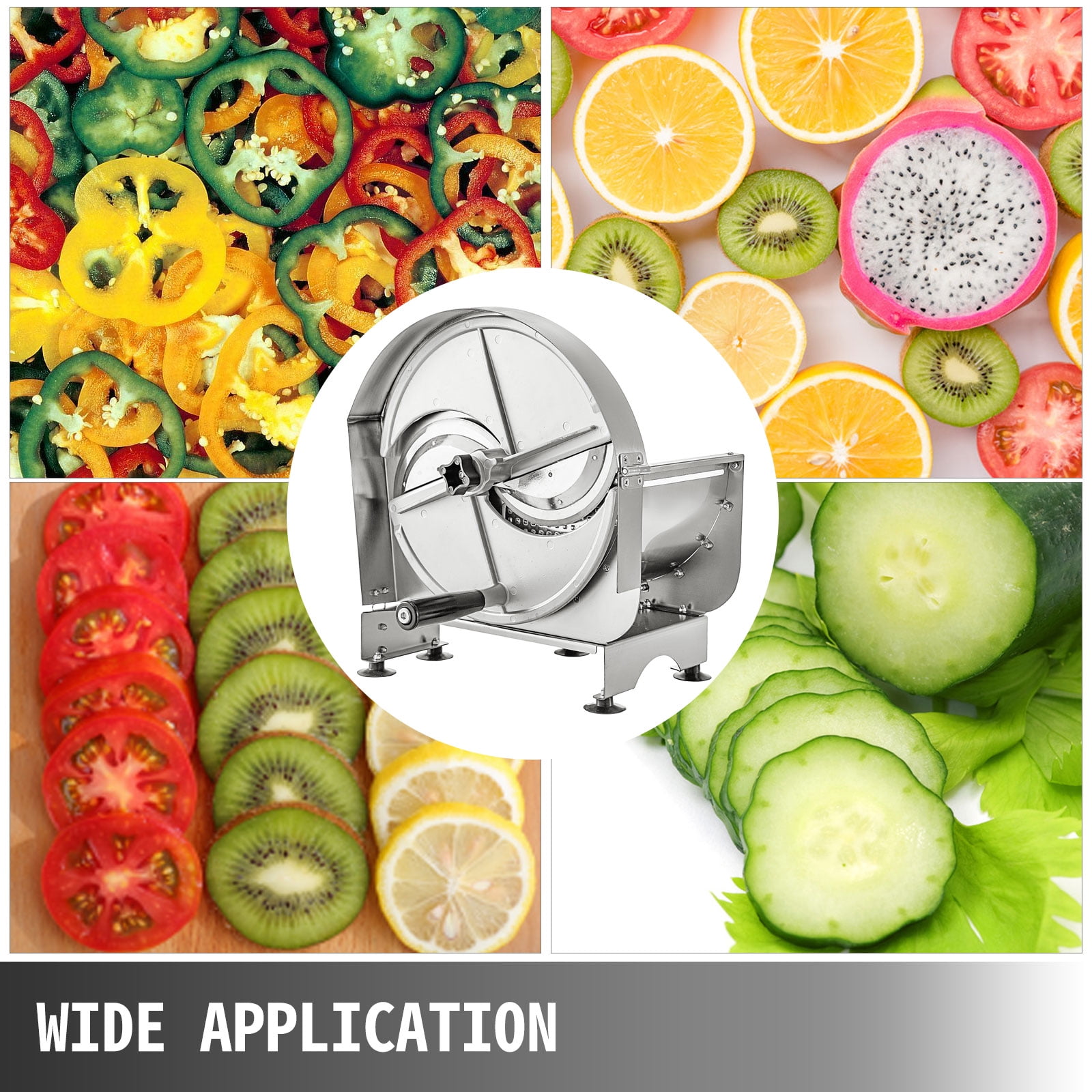 VEVOR Commercial Onion Slicer Vegetable Slicer 3/16 Blade Manual Fruit  Cutter
