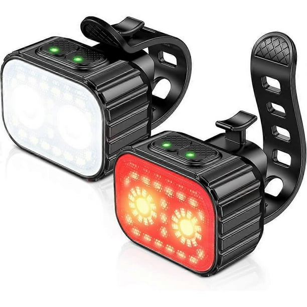 Bike Light Set Super Bright,Bike USB Rechargeable LED Light,Bike Light for Night Riding,Bike Front and Tail Light