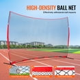 thumbnail image 3 of VEVOR Barricade Backstop Net, 16x10 ft Ball Sports Barrier Netting, Portable Practice Equipment with Carry Bag, Protection Screen for Baseball Softball Soccer Hockey Training, for Backyard, 3 of 9