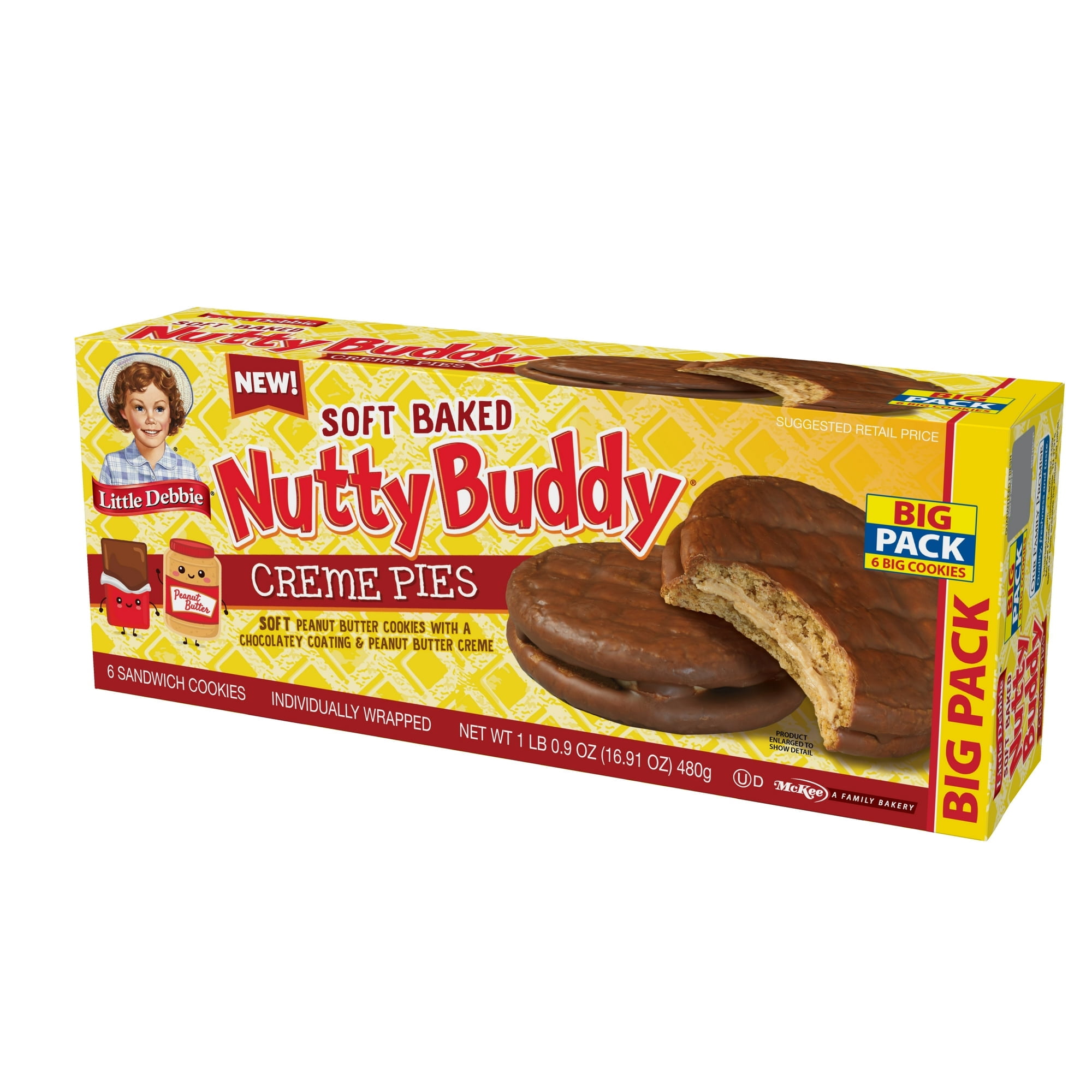 Little Debbie Big Pack Nutty Buddy Creme Pies- 4 packs