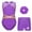 Purple, variant on TiaoBug Gymnastics Leotards for Girls Sports Ballet Unitard Active Bodysuit Matching Hair Scrunchie Black 8
