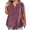 Wine, variant on HXWCHs Women Solid Organic Cotton T Shirt Women's Fashion V Neck Casual Soft Short Sleeve Basic Tee Shirt Comfortable Everyday top XXL Coffee