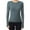 Light Blue, variant on Ruimatai Women's Long Sleeve Seamless Yoga Top Workout Shirt Athletic Breathable Sportswear Gym Running Shirts Solid Color Round Neck