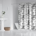 thumbnail image 2 of White Highland Cow Bathtub Flower Pattern Shower Curtain 84"x72" ,Bathroom Decorative Shower Curtains Set with 12 Hooks,Modern Waterproof Washable Shower Curtain, 2 of 6