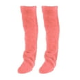 thumbnail image 6 of Abbraccia Plush Leg Warmers, Thigh High Socks, Sleeping Socks, Boot Socks Stocking Slipper Stockings, over Knee Fuzzy Socks for Bedroom Pink, 6 of 10