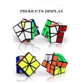 thumbnail image 5 of 2 pcs Magic Smooth Speed Cube Puzzle Twist Magic Cube Holiday Gift for Kids Adults Black, 5 of 5