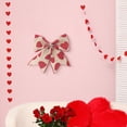 thumbnail image 4 of geerera Valentine's Day Wreath Bow, Red Burlap Ribbon Bow for Tree Topper, for Indoor Outdoor Decoration, Heart Themed Holiday Decor, 4 of 4