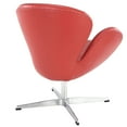 thumbnail image 2 of Modway Wing Leather Lounge Chair with Aluminum Base, Multiple Colors, 2 of 2