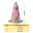 thumbnail image 2 of Honeii Adorable Pink Fluffy Birds Print Poncho Cape, Cloak Coat, Snuggly Hooded Wearable Blanket, Hooded Cape For Teenagers,Halloween Costumes-Medium, 2 of 7