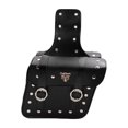 thumbnail image 1 of Riwesomey Alforja para motocicleta, resistente al desgaste, de viaje, de gran capacidad, portátil, impermeable, para cola de motocicleta, fácil Accesorios para motos Negro/Cabeza de leopardo, 1 of 6