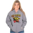 thumbnail image 4 of Retro Old School Arcade Game PACMAN Unisex Plus Size Zip Hoodie Brisco Brands 2X, 4 of 5