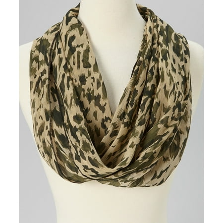 Camouflage Scarf - Amtal Lightweight Army Camouflage Style Soft Casual Chiffon Infinity Scarf
