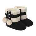 thumbnail image 4 of Fozruso Winter Girls Boots Warm Lined Soft Sole Non Toddler Shoes For Baby Children Outdoor Play,Sizes 4(0-3 Months), 4 of 6