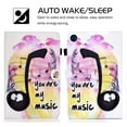 thumbnail image 6 of Allytech Case for Samsung Galaxy Tab A8 10.5" X200, Slim Fit Flip Folio Kickstand Shockproof Smart Cover Auto Sleep Wake Full Protection Case Cover for Samsung Galaxy Tab A8 10.5" SM-X200 - Music, 6 of 6