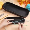 thumbnail image 4 of 2pc 3D Knitting Crochet Bag Shaper Pads Boat Shape PU Leather Bag Bottom 12.4" x 6.2" & 9" x 2.3" Black Bags Insert Cushion Base with 2.5mm Holes for Pet Shopping Weaving Tote Women Bag, 4 of 7