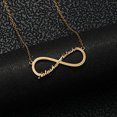 thumbnail image 2 of Infinite Custom Name Necklace for Women Personalized Pendant Necklace with Any Name Silver/Gold/Rose Gold Stainless Steel Customized Necklace, 2 of 5