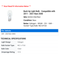 thumbnail image 2 of Back Up Light Bulb - Compatible with 2011 - 2021 Ram 3500 2012 2013 2014 2015 2016 2017 2018 2019 2020, 2 of 2
