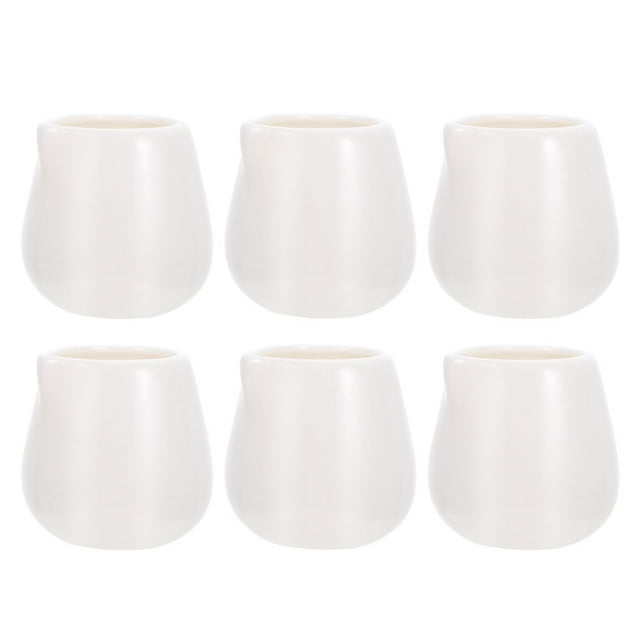 Shisuyan 6Pcs Household Cream Pitchers Multi-function Creamer Dispensers Convenient Creamer Pitchers