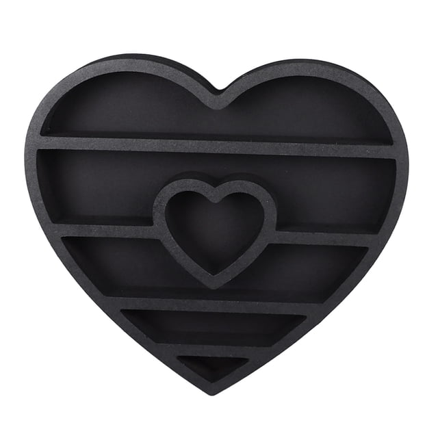 Wooden Floating Shelf, Wooden Display Shelf Heart Shape Convenient Storage For Living Room For Dinning Room
