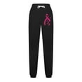 thumbnail image 5 of CFLVAEK Breast Cancer Awareness Sweatpants for Women Casual Drawstring High Waist Gift Pants for Breast Cancer Survivor Comfy Cinch Bottom Baggy Sweat Pant Black XL, 5 of 5