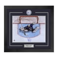 thumbnail image 1 of Roberto Luongo Signed Vancouver Canucks Centre Ice Logo 28x30 Frame, 1 of 1