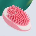 thumbnail image 1 of Cepillo de baño para mascotas rosa, cepillo de masaje para perros y gatos, almacenamiento de líquidos, cepillo para quitar el pelo, limpieza de gatos, suministros para el cuidado de mascotas, 1 of 5