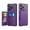 Purple, variant on Allytechgroup Slim Fit iPhone 16 Pro Max Case, Protective PU Leather Wallet Cover with Card Holder RFID Blocking Back Case Cover for Apple iPhone 16 Pro Max, Rosegold