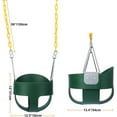 thumbnail image 6 of REDCAMP High Back Toddler Bucket Swing Seat and Heavy Duty Swing Seat for swingset playground with Coated Chains Fully Assembled, Green, 6 of 9